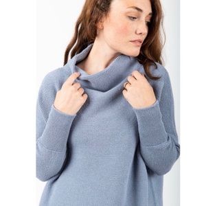 Free People Ottoman Slouchy Tunic in Sky Blue